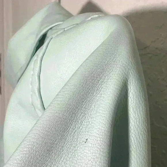 Betsey Johnson Girls Betsey Johnson Faux Leather Blue Jacket Nwt Sz 14 - Picture 10 of 10